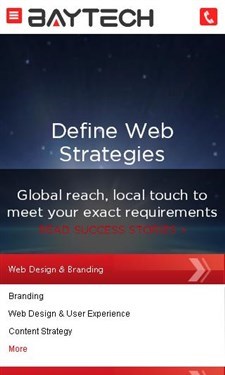 screenshot of baytechwebdesign.com